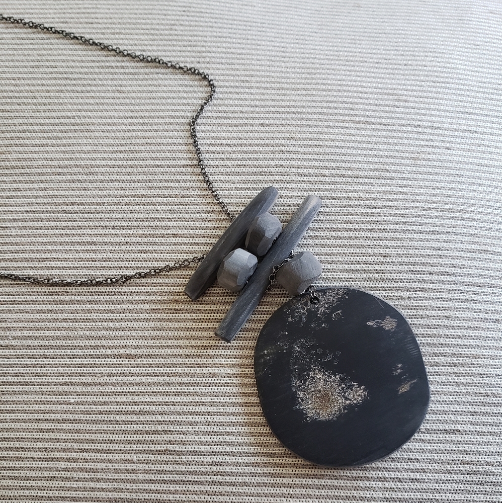 Anthro Black necklace by Bluma Project